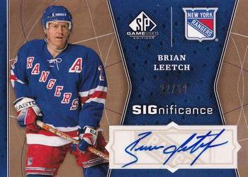 2009-10 SP Game Used - SIGnificance #SIG-BL Brian Leetch  Front
