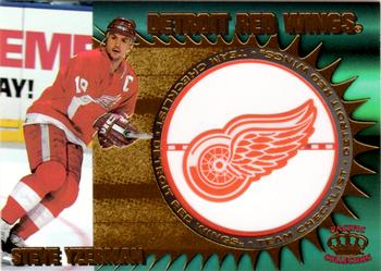 1997-98 Pacific Crown Collection - Team Checklists #9 Steve Yzerman Front