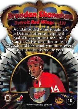 1997-98 Pacific Crown Collection - Gold Crown #10 Brendan Shanahan Back