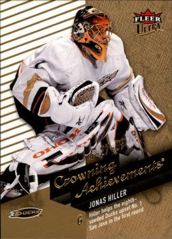 2009-10 Ultra - Crowning Achievements #CA9 Jonas Hiller Front