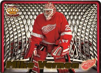 1997-98 Pacific Crown Collection - In the Cage Die Cuts #8 Mike Vernon Front