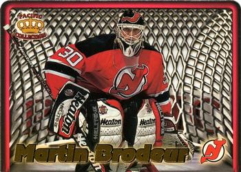 1997-98 Pacific Crown Collection - In the Cage Die Cuts #12 Martin Brodeur Front