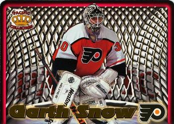 1997-98 Pacific Crown Collection - In the Cage Die Cuts #15 Garth Snow Front