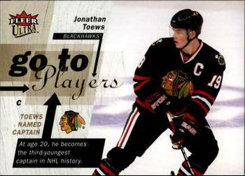 2009-10 Ultra - Go To Players #GT5 Jonathan Toews  Front