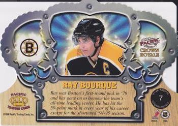1997-98 Pacific Crown Royale #7 Ray Bourque Back