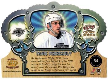 1997-98 Pacific Crown Royale #64 Yanic Perreault Back