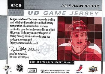 2009-10 Upper Deck - UD Game Jerseys #GJ-DH Dale Hawerchuk  Back