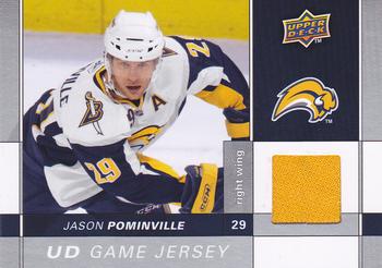 2009-10 Upper Deck - UD Game Jerseys #GJ-JP Jason Pominville  Front