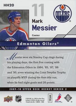2009-10 Upper Deck - Hockey Heroes: Mark Messier #HH20 Mark Messier  Back