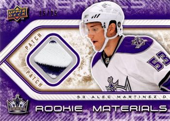 2009-10 Upper Deck - Rookie Materials Patches #RM-AM Alec Martinez  Front