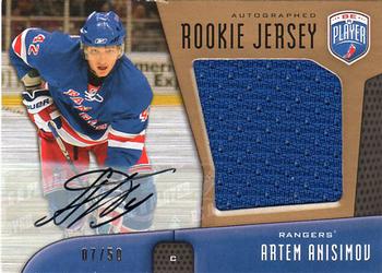 2009-10 Upper Deck Be A Player - Rookie Jerseys Autographed #RJ-AA Artem Anisimov  Front