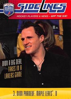 2009-10 Upper Deck Be A Player - Sidelines #S8 Dion Phaneuf  Front