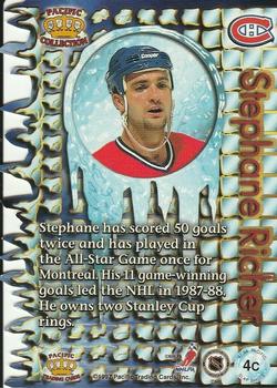 1997-98 Pacific Crown Collection - Slap Shots #4c Stephane Richer Back