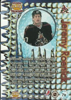 1997-98 Pacific Crown Collection - Slap Shots #7b Jeremy Roenick Back
