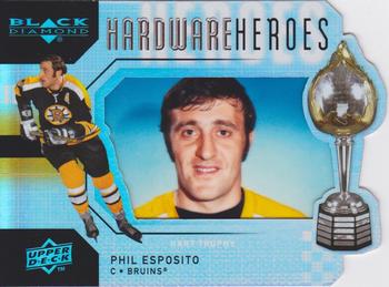 2009-10 Upper Deck Black Diamond - Hardware Heroes #HH20 Phil Esposito  Front