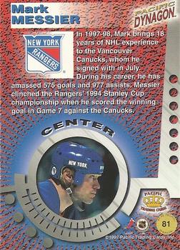 1997-98 Pacific Dynagon #81 Mark Messier Back