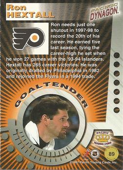1997-98 Pacific Dynagon #89 Ron Hextall Back