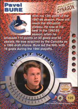 1997-98 Pacific Dynagon #125 Pavel Bure Back