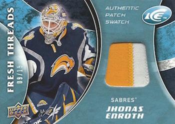 2009-10 Upper Deck Ice - Fresh Threads Patches #FT-JE Jhonas Enroth  Front