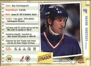 1997-98 Pacific Dynagon - Best-Kept Secrets #59 Wayne Gretzky Back