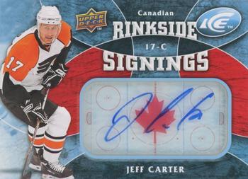 2009-10 Upper Deck Ice - Rinkside Signings Canadian #RS-JC Jeff Carter Front