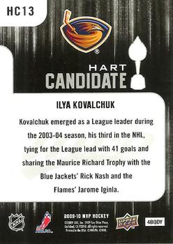 2009-10 Upper Deck MVP - Hart Candidates #HC13 Ilya Kovalchuk  Back