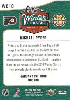 2009-10 Upper Deck MVP - Winter Classic #WC10 Michael Ryder  Back