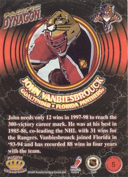 1997-98 Pacific Dynagon - Kings of the NHL #5 John Vanbiesbrouck Back