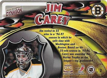 1997-98 Pacific Dynagon - Stonewallers #2 Jim Carey Back