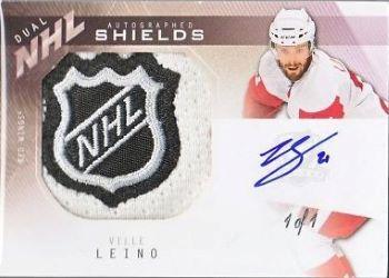 2009-10 Upper Deck The Cup - NHL Shields Dual Autographs #DS2-LN Ville Leino / Antti Niemi  Front