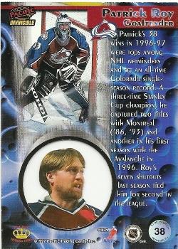 1999-00 Pacific Dynagon Ice Peter Forsberg Colorado Avalanche #56