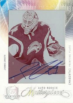 2009-10 Upper Deck The Cup - Printing Plates SP Authentic Magenta #MAS-233 Jhonas Enroth  Front