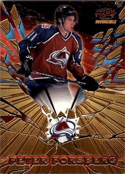 1997-98 Pacific Invincible - Feature Performers #7 Peter Forsberg Front