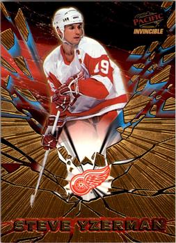 1997-98 Pacific Invincible - Feature Performers #16 Steve Yzerman Front