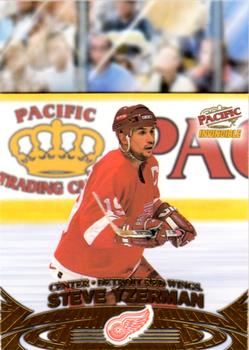 1997-98 Pacific Invincible - Off the Glass #9 Steve Yzerman Front
