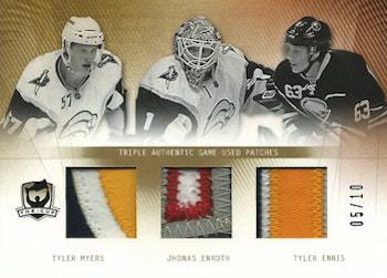 2009-10 Upper Deck The Cup - Trios Patches #CT-EME Tyler Ennis / Jhonas Enroth / Tyler Myers  Front