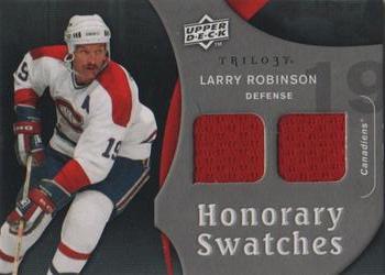 2009-10 Upper Deck Trilogy - Honorary Swatches #HS-LR Larry Robinson  Front