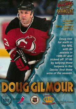 1997-98 Pacific Paramount #102 Doug Gilmour Back
