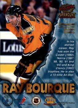 1997-98 Pacific Paramount #9 Ray Bourque Back