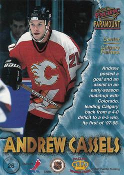 1997-98 Pacific Paramount #26 Andrew Cassels Back