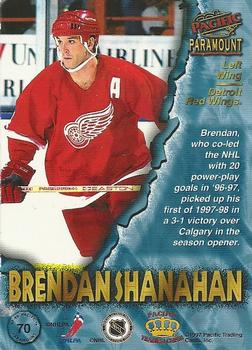 1997-98 Pacific Paramount #70 Brendan Shanahan Back
