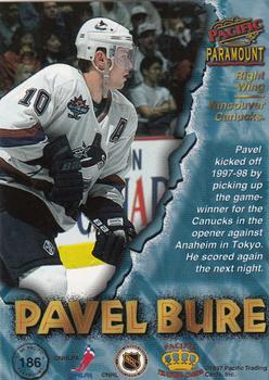 1997-98 Pacific Paramount #186 Pavel Bure Back