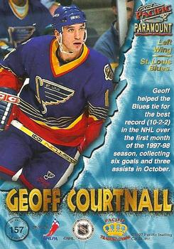 1997-98 Pacific Paramount #157 Geoff Courtnall Back