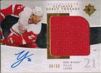 2009-10 Upper Deck Ultimate Collection - Debut Threads Autographs #SDT-VL Ville Leino  Front