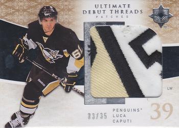 2009-10 Upper Deck Ultimate Collection - Debut Threads Patches #UDT-CA Luca Caputi  Front