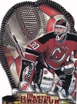 1997-98 Pacific Paramount - Glove Side #11 Martin Brodeur Front