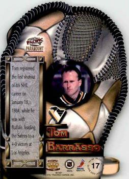 1997-98 Pacific Paramount - Glove Side #17 Tom Barrasso Back