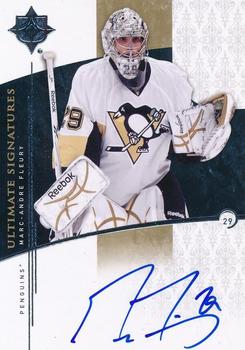 2009-10 Upper Deck Ultimate Collection - Ultimate Signatures #US-MF Marc-Andre Fleury  Front