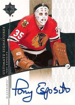 2009-10 Upper Deck Ultimate Collection - Ultimate Signatures #US-TE Tony Esposito  Front