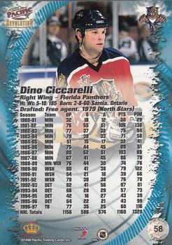 1997-98 Pacific Revolution #58 Dino Ciccarelli Back